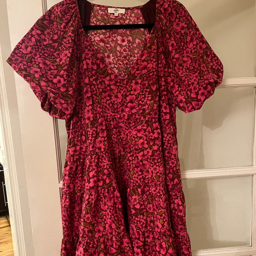 Entro floral puff sleeve dress, XL